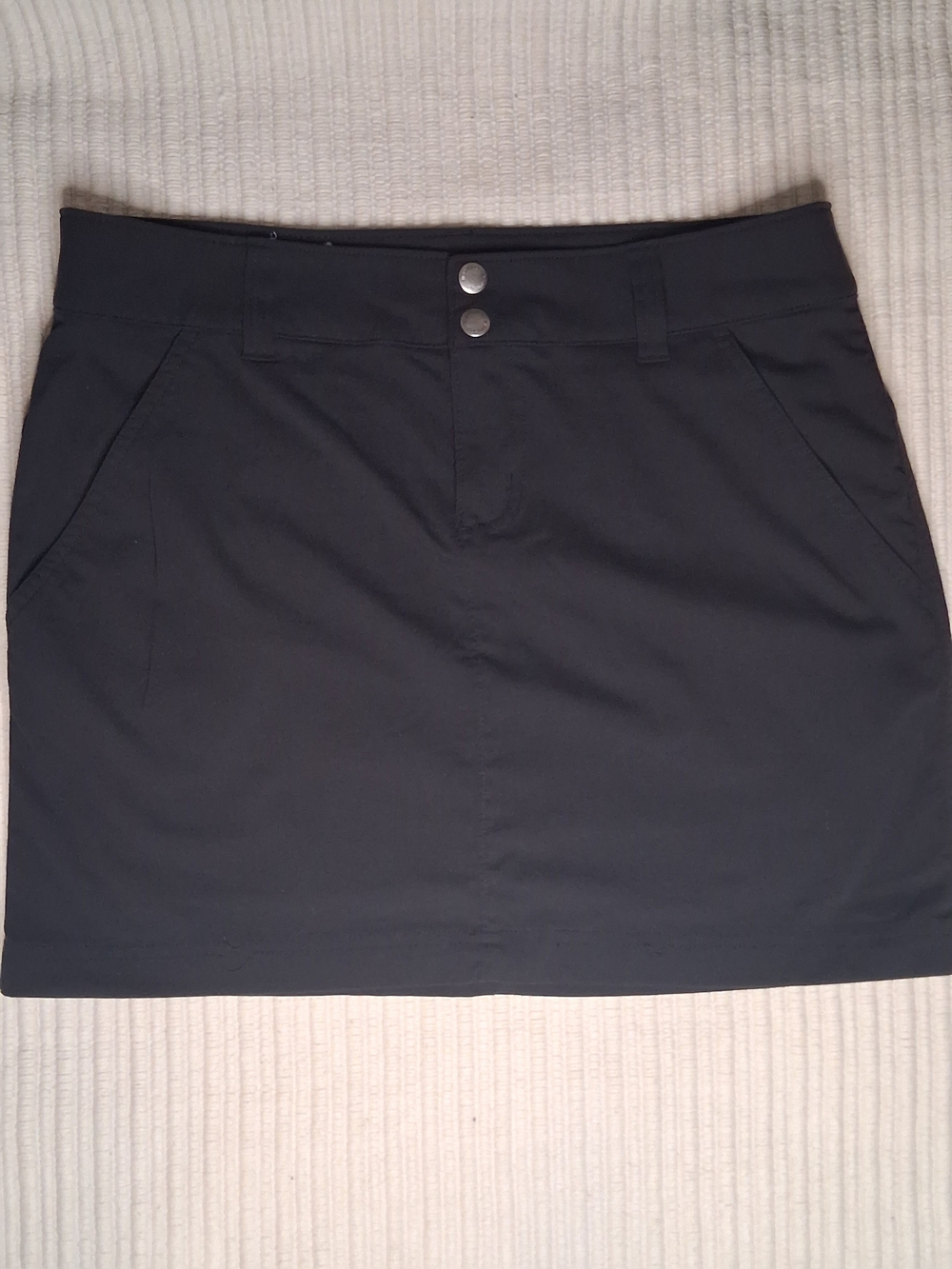 Columbia Black Button-Front Skirt